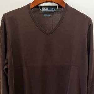 Cotton Ralph Lauren V-Neck Sweater
